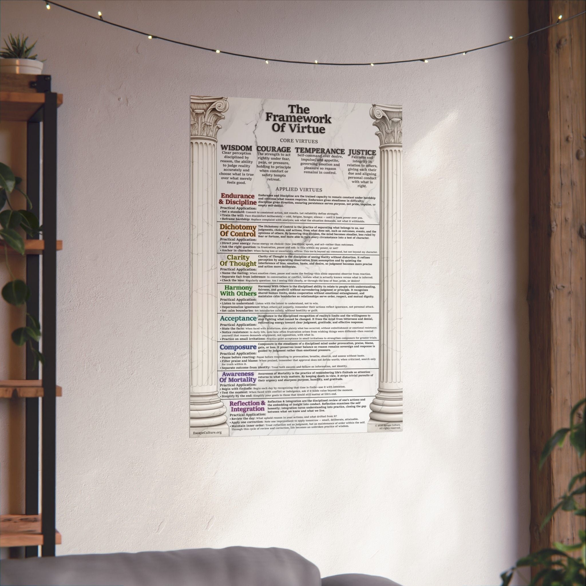 Framework of Virtue Poster